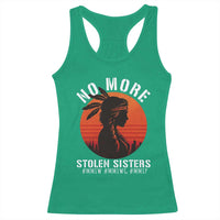 MMIW No More Stolen Sisters Racerback Tank Top American Native Indigenous Woman - Wonder Print Shop
