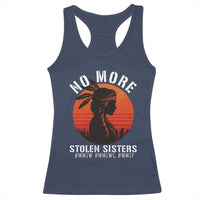 MMIW No More Stolen Sisters Racerback Tank Top American Native Indigenous Woman - Wonder Print Shop