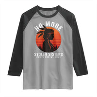 MMIW No More Stolen Sisters Raglan Shirt American Native Indigenous Woman - Wonder Print Shop