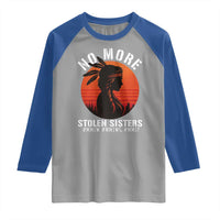 MMIW No More Stolen Sisters Raglan Shirt American Native Indigenous Woman - Wonder Print Shop