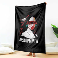 MMIW Awareness Throw Blanket Justice For Indigenous Woman Stop Stolen Sisters