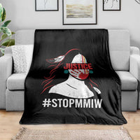 MMIW Awareness Throw Blanket Justice For Indigenous Woman Stop Stolen Sisters