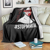 MMIW Awareness Throw Blanket Justice For Indigenous Woman Stop Stolen Sisters