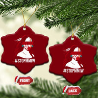 MMIW Awareness Ceramic Ornament Justice For Indigenous Woman Stop Stolen Sisters