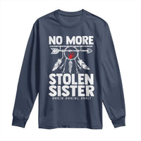MMIW Long Sleeve Shirt No More Stolen Sisters Indigenous Woman - Wonder Print Shop