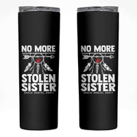 MMIW Skinny Tumbler No More Stolen Sisters Indigenous Woman - Wonder Print Shop