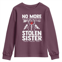 MMIW Youth Sweatshirt No More Stolen Sisters Indigenous Woman - Wonder Print Shop