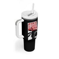MMIW Awareness Tumbler With Handle Justice Stop Murdering Our Indigenous Sisters