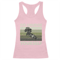 Go Smudge Yourself Racerback Tank Top Funny Sage Bundle Smudging Feather - Wonder Print Shop