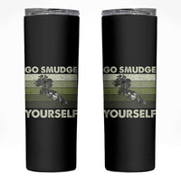 Go Smudge Yourself Skinny Tumbler Funny Sage Bundle Smudging Feather - Wonder Print Shop