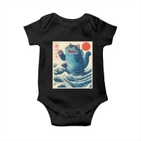 Blue Catzilla Cat Japanese Art Baby Onesie Kawaii Demon Tiger Funny Kitty Dad Gifts - Wonder Print Shop
