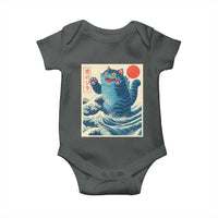 Blue Catzilla Cat Japanese Art Baby Onesie Kawaii Demon Tiger Funny Kitty Dad Gifts - Wonder Print Shop