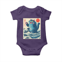 Blue Catzilla Cat Japanese Art Baby Onesie Kawaii Demon Tiger Funny Kitty Dad Gifts - Wonder Print Shop