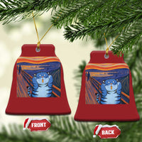 Blue Tiger Scream Christmas Ornament Cute Animal Anime Demon Aesthetic Painting - Wonder Print Shop