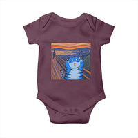 Blue Tiger Scream Baby Onesie Cute Animal Anime Demon Aesthetic Painting - Wonder Print Shop