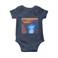 Blue Tiger Scream Baby Onesie Cute Animal Anime Demon Aesthetic Painting - Wonder Print Shop