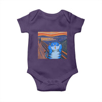 Blue Tiger Scream Baby Onesie Cute Animal Anime Demon Aesthetic Painting - Wonder Print Shop