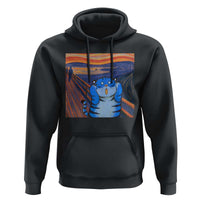 Blue Tiger Scream Hoodie Cute Animal Anime Demon Aesthetic Painting - Wonder Print Shop