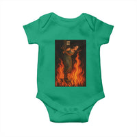 Funny Halloween Witch Baby Onesie Witch Lighting Cigarette With Flames Occult Unholy - Wonder Print Shop