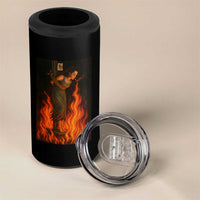 Funny Halloween Witch 4 in 1 Can Cooler Tumbler Witch Lighting Cigarette With Flames Occult Unholy - Wonder Print Shop