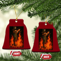 Funny Halloween Witch Ceramic Ornament Witch Lighting Cigarette With Flames Occult Unholy - Wonder Print Shop