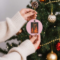 Funny Halloween Witch Ceramic Ornament Witch Lighting Cigarette With Flames Occult Unholy - Wonder Print Shop