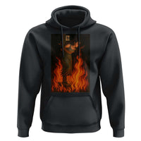 Funny Halloween Witch Hoodie Witch Lighting Cigarette With Flames Occult Unholy - Wonder Print Shop