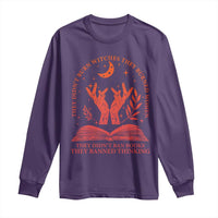 Feminist Witch Long Sleeve Shirt They Didnt Burn Witches Women Halloween Feminism - Wonder Print Shop