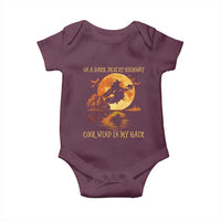 Funny Witch Baby Onesie On A Dark Desert Highway Cool Wind In My Hair - Wonder Print Shop