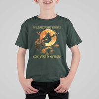 Funny Witch T Shirt For Kid On A Dark Desert Highway Cool Wind In My Hair - Wonder Print Shop