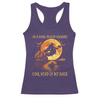 Funny Witch Racerback Tank Top On A Dark Desert Highway Cool Wind In My Hair - Wonder Print Shop