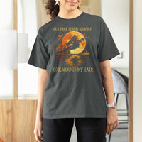 Funny Witch T Shirt For Women On A Dark Desert Highway Cool Wind In My Hair - Wonder Print Shop