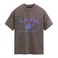 1692 They Missed One Washed Cotton T-Shirt Halloween Salem Witch Trials