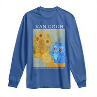 Van Gogh Kpop Fan Long Sleeve Shirt Blue Tiger Vintage Art Sunflower Cat