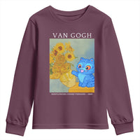 Van Gogh Kpop Fan Youth Sweatshirt Blue Tiger Vintage Art Sunflower Cat