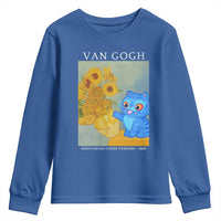 Van Gogh Kpop Fan Youth Sweatshirt Blue Tiger Vintage Art Sunflower Cat