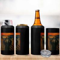 Ghost Heart Hands 4 in 1 Can Cooler Tumbler Scary Face Horror Halloween - Wonder Print Shop
