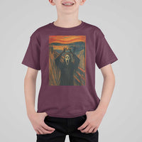 Ghost Heart Hands T Shirt For Kid Scary Face Horror Halloween - Wonder Print Shop