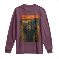 Ghost Heart Hands Long Sleeve Shirt Scary Face Horror Halloween - Wonder Print Shop