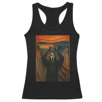 Ghost Heart Hands Racerback Tank Top Scary Face Horror Halloween - Wonder Print Shop
