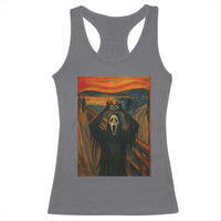 Ghost Heart Hands Racerback Tank Top Scary Face Horror Halloween - Wonder Print Shop