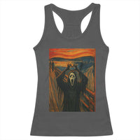 Ghost Heart Hands Racerback Tank Top Scary Face Horror Halloween - Wonder Print Shop