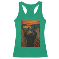 Ghost Heart Hands Racerback Tank Top Scary Face Horror Halloween - Wonder Print Shop