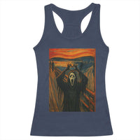 Ghost Heart Hands Racerback Tank Top Scary Face Horror Halloween - Wonder Print Shop