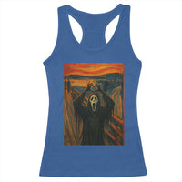 Ghost Heart Hands Racerback Tank Top Scary Face Horror Halloween - Wonder Print Shop
