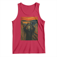 Ghost Heart Hands Tank Top Scary Face Horror Halloween - Wonder Print Shop