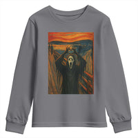 Ghost Heart Hands Youth Sweatshirt Scary Face Horror Halloween - Wonder Print Shop