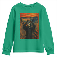 Ghost Heart Hands Youth Sweatshirt Scary Face Horror Halloween - Wonder Print Shop