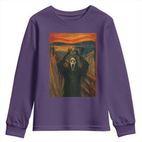 Ghost Heart Hands Youth Sweatshirt Scary Face Horror Halloween - Wonder Print Shop