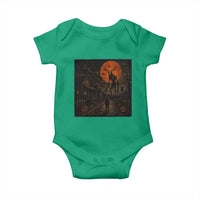 Wendigo Halloween Baby Onesie Vintage Deer Skull Spooky Night Graphic